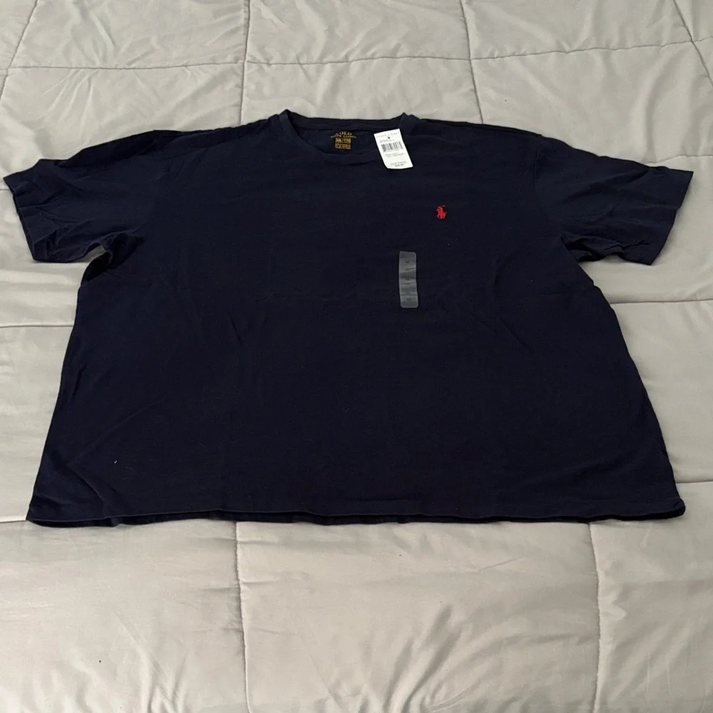 Polo Ralph Lauren Dark Blue Tee with Red Logo - Picture 4 of 8